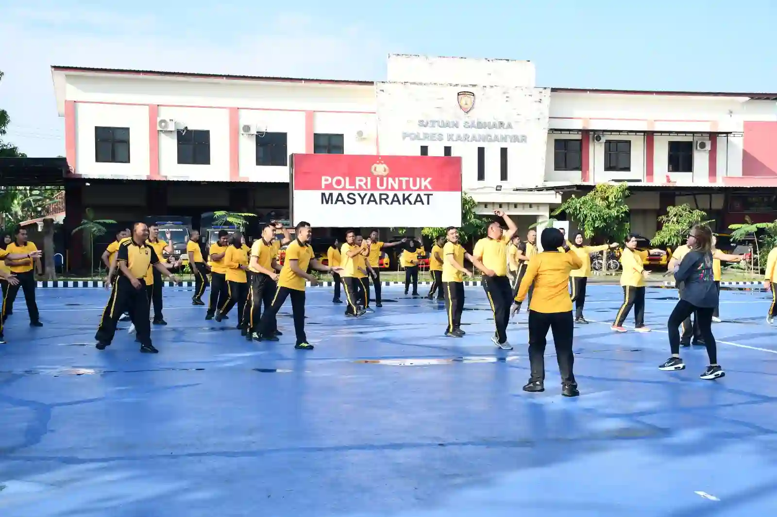 Olahraga Bersama Polres Karanganyar